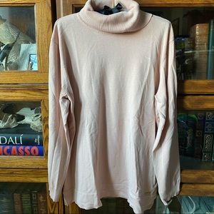 Women’s Calvin Klein soft pink turtle neck sweater